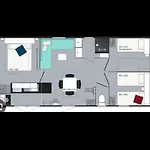 Mobilhome Idéalement Situé 3 Ch Domaine De La Yole 5étoiles Camping *