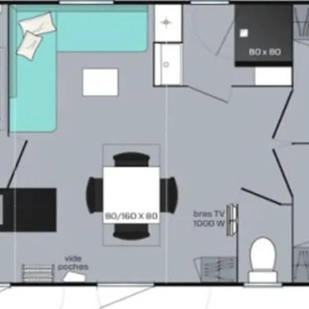 Mobilhome Idealement Situe 3 Ch Domaine De La Yole 5etoiles Kemp *