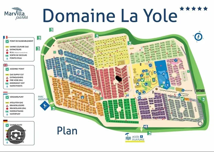 Camping Mobilhome Idealement Situe 3 Ch Domaine De La Yole 5etoiles