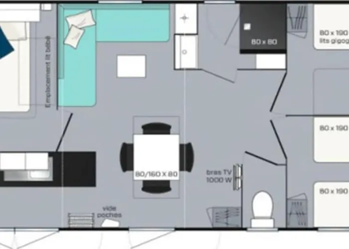 Camping Mobilhome Idealement Situe 3 Ch Domaine De La Yole 5etoiles Vendres